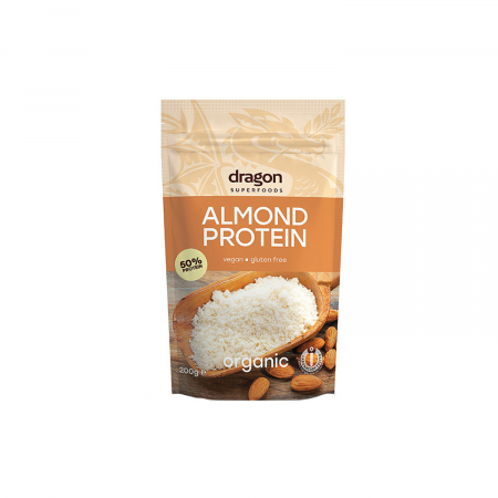 Proteine vegetale - Pudra proteica din migdale raw BIO FARA GLUTEN 200g