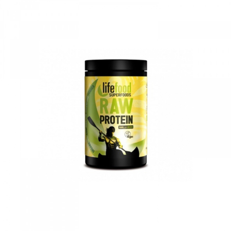 Proteine vegetale - Pudra Proteica Green Vanilla Superfood Raw Bio Fara Gluten 450G