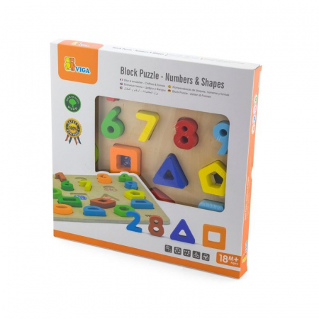 Puzzle 3D Numere si forme [1]