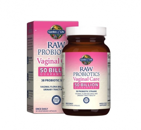 Remedii Naturale - Raw Probiotics Vaginal Care, probiotic pentru flora vaginală, 30 vcaps