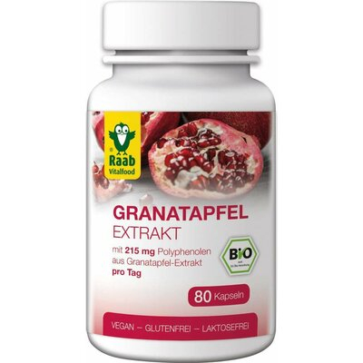 Capsule si tablete cu extracte naturale - Rodie extract bio 530mg, 80cps RAAB