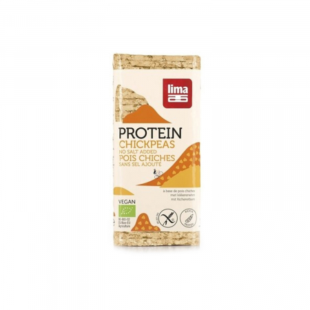 Crisp, snacks & crackers - Rondele proteice din naut expandat fara sare BIO FARA GLUTEN 100g