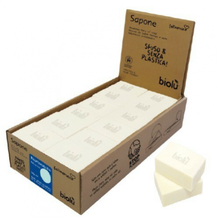 Sapun natural & artizanal - Săpun solid cu bicarbonat BIO, 24 buc x 140g