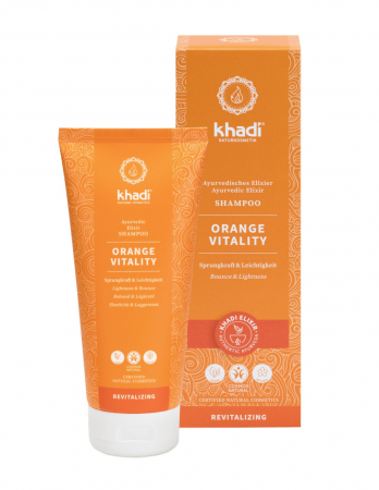 Ingrijire par - Sampon ayurvedic revitalizant Orange Vitality, 200ml - Khadi