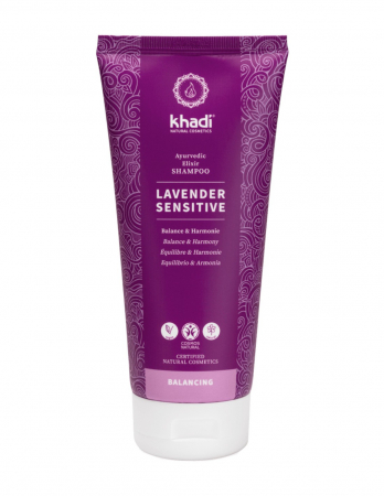 Sampon - Sampon ayurvedic scalp sensibil Lavender Sensitive, 200ml - Khadi