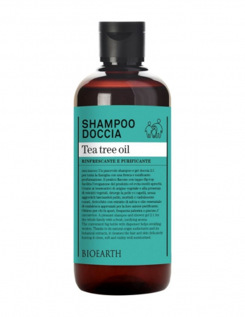 Sampon - Șampon & gel de duș cu arbore de ceai, 500ml - Bioearth
