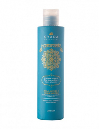 Sampon - Șampon hidratant cu acid hialuronic, amla și cassia, 200ml – Hyalurvedic Gyada