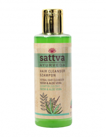 Ingrijire par - Șampon natural cu Neem și Aloe, 210ml - Sattva Ayurveda