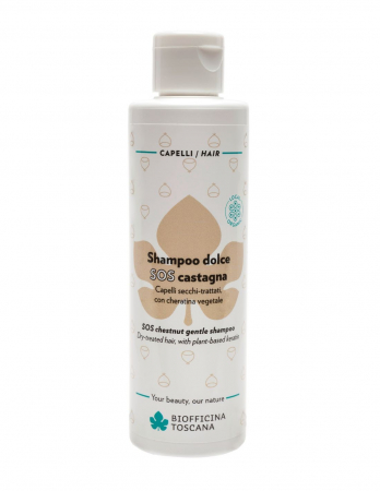 Sampon - Șampon păr vopsit, uscat, cu castan, 200ml – SOS Biofficina