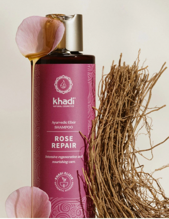 Sampon reparator cu trandafir de Damasc Khadi [2]