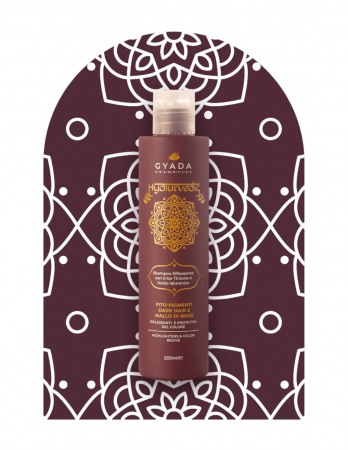 Șampon revitalizare culoare păr șaten, 200ml – Hyalurvedic Gyada [2]
