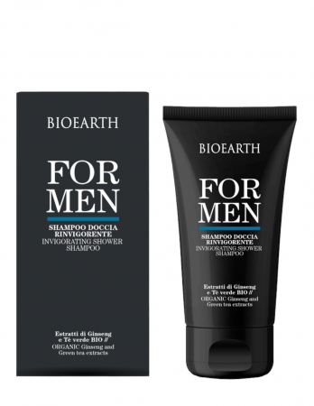 Șampon și gel de duș revigorant pentru bărbați, 200ml – For Men Bioearth [1]