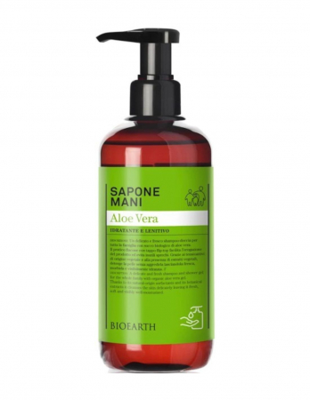 Sapun natural & artizanal - Săpun lichid bio cu aloe , 500ml - Bioearth Family