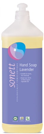 Gel de dus BIO - Sapun Lichid BIO  - Lavanda 1L Sonett