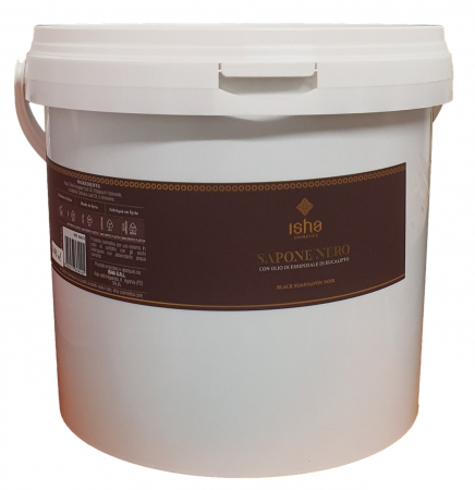 Sapun natural & artizanal - Sapun negru african cu eucalipt vrac, 5 Litri, Isha
