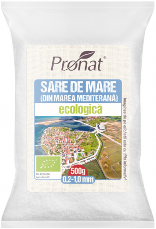 Sare - Sare de la Marea Mediterană, BIO 500gr