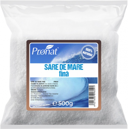 Sare - Sare de mare, fină, 500 g