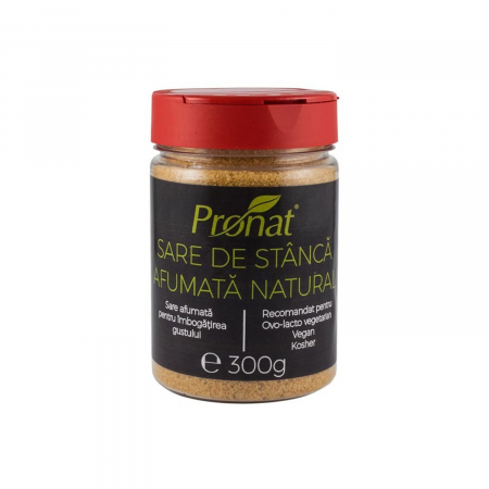 Alimente - Sare de stanca afumata natural, 300 g