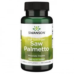 Vitamine si minerale - Saw Palmetto, suport pentru prostată, 100 de capsule