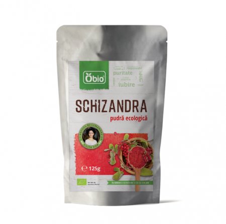 Alimente - Schizandra pulbere raw BIO, 125g