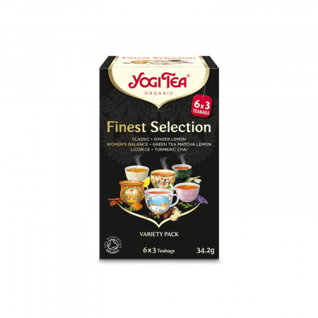 Alimente - Selectie de ceaiuri BIO finest selection, 34,2g Yogi Tea