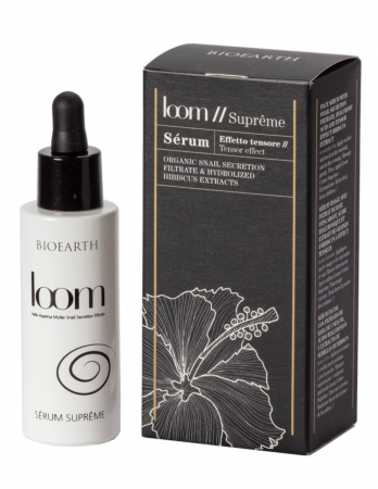 Tratamente Anti-aging - Ser cu melc si hibiskus - Loom Supreme Bioearth