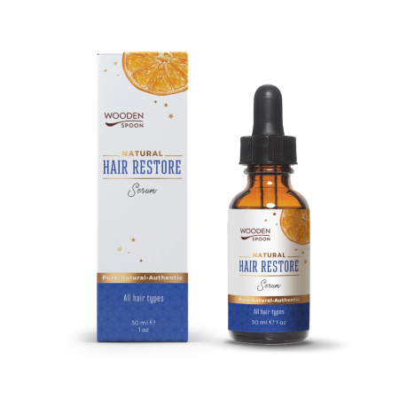 Tratamente Par - Ser pentru regerenarea parului, bio, 30ml, Wooden Spoon                                             