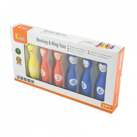 Coordonare si motricitate - Set de bowling si Prinde popicele