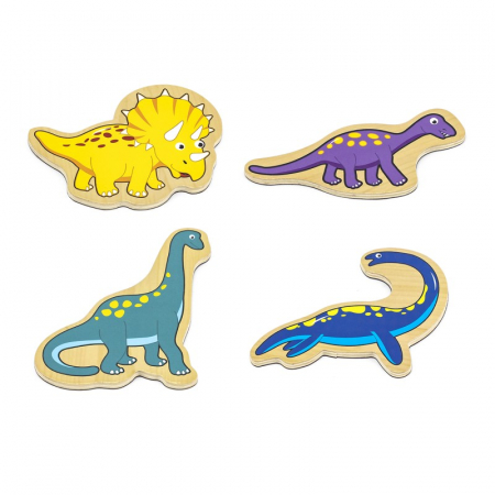 Set dinozauri magnetici din lemn 20 buc [2]