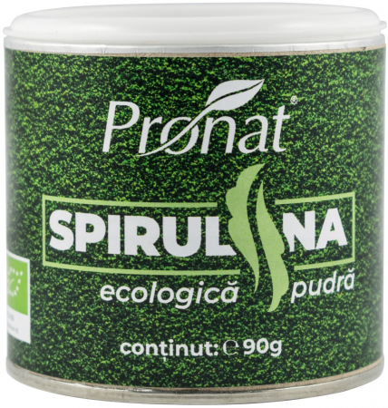Super alimente - Spirulina Bio, pulbere, 90 g