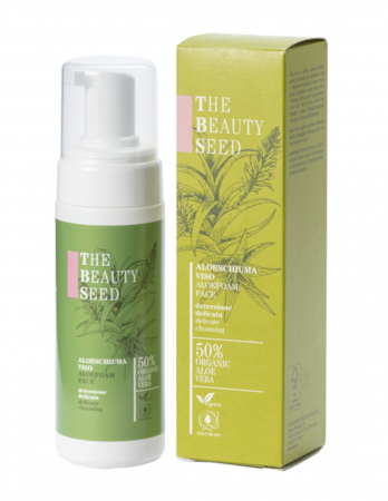 Curatare & demachiere - Spumă demachiantă cu aloe și gălbenele, 150ml - The Beauty Seed Bioearth