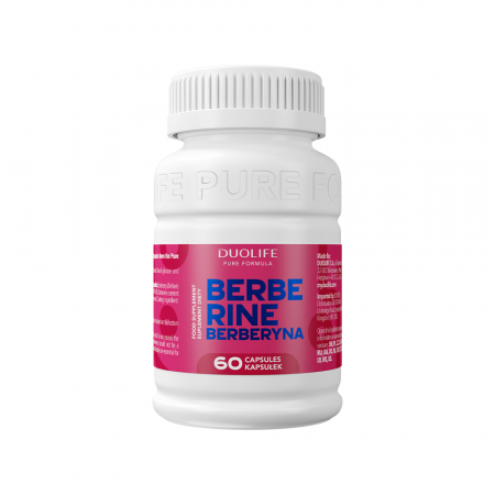 Capsule si tablete cu extracte naturale - Supliment alimentar Duolife Berberine- 60 capsule