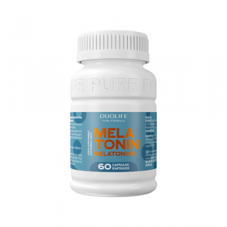 Capsule si tablete cu extracte naturale - Supliment alimentar Duolife Melatonin- 60 capsule