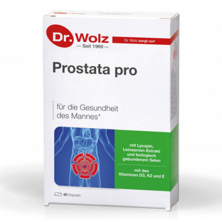 Supliment alimentar Prostata Pro cu seminte de in, seleniu si vitamine D, E si K Dr. Wolz 40cps [1]