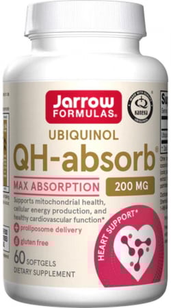 Suplimente naturale - Supliment alimentar Jarrow Formulas Ubiquinol QH-absorb 200mg, 60 Capsule