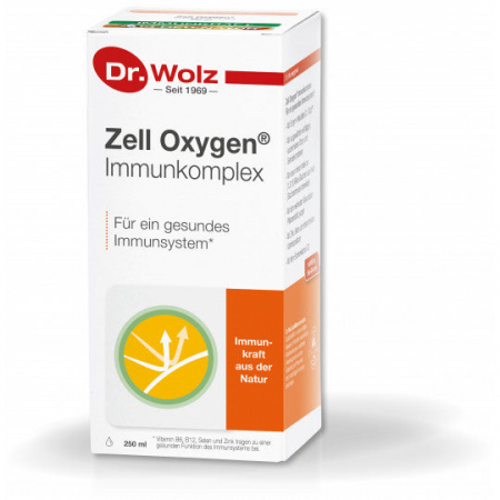  Suplimente pentru Imunitate - Supliment alimentar Zell Oxygen Immunkomplex pentru imunitate crescuta Dr. Wolz 250ml