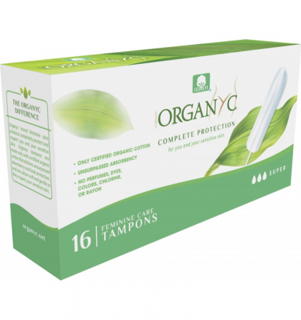 Igiena - Tampoane interne super din bumbac organic 16 buc. Organyc