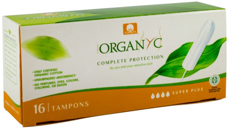 Frumusete & Ingrijire - Tampoane Super Plus din bumbac organic 16 buc Organyc