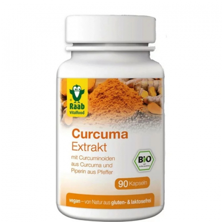 Capsule si tablete cu extracte naturale - Turmeric ( Curcuma) Forte Bio 500Mg, 90 Capsule Vegane Fara Gluten