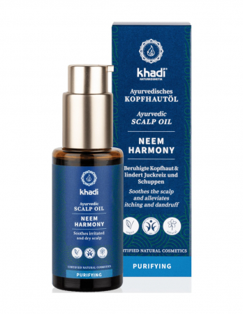 Ulei ayurvedic cu neem pentru scalp, 50ml - Khadi [1]