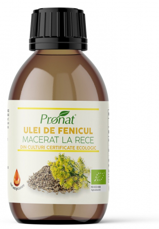Remedii Naturale - Ulei Bio de fenicul macerat la rece, 100ml