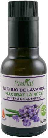 Uleiuri naturale pentru par si piele - Ulei Bio de lavanda, macerat la rece, 100ml