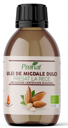 Uleiuri naturale pentru par si piele - Ulei BIO de migdale dulci presat la rece, 100ml