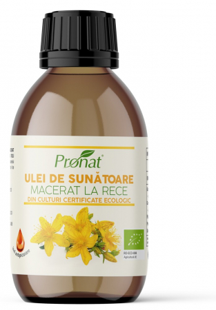 Uleiuri terapeutice - Ulei Bio de sunatoare macerat la rece, 100ml