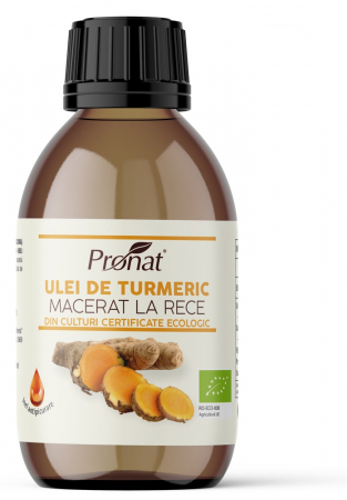 Uleiuri terapeutice - Ulei Bio de turmeric (curcuma) macerat la rece, 100ml
