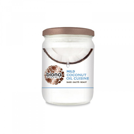 Alimente de baza - Ulei de cocos dezodorizat pentru gatit BIO 470g Biona