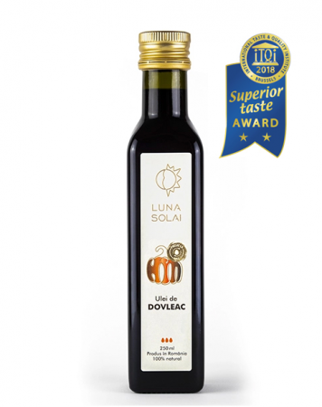 Alimente - Ulei de dovleac presat la rece Luna Solai ï¿½ï¿½ï¿½ sticla olive 250 ml