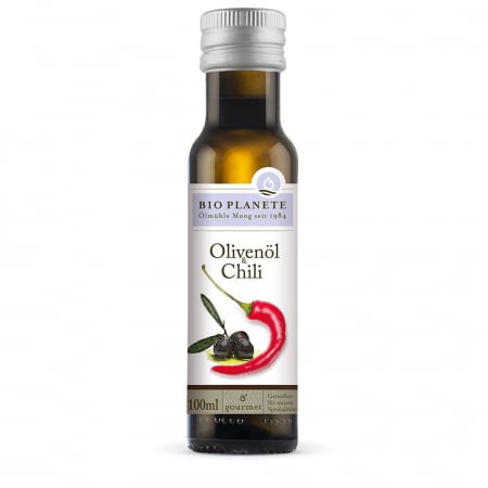 Alimente - Ulei de masline extravirgin cu chilli bio 100ml Bio Planete                                         
