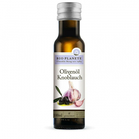 Alimente - Ulei de masline extravirgin cu usturoi bio 100ml Bio Planete                                        