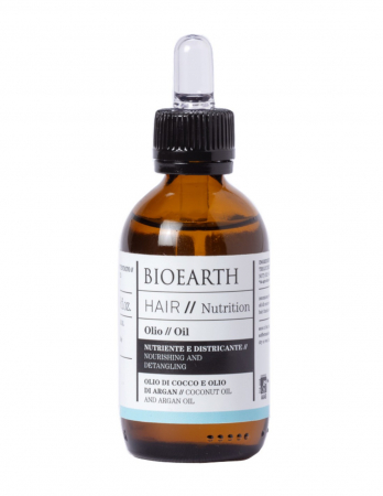 Tratamente Par - Ulei de păr cu cocos si argan, 50ml - Bioearth